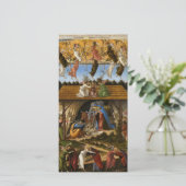 Mystic Nativity (1500) beroemd gemaakt door Sandro Feestdagenkaart (Staand voorkant)