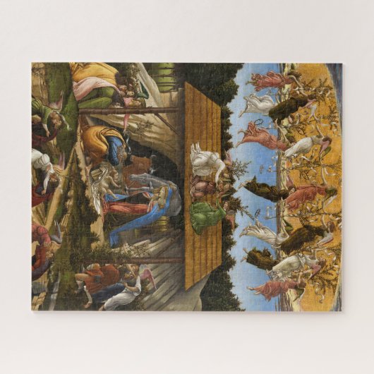 Mystic Nativity (1500) beroemd gemaakt door Sandro Legpuzzel (Horizontaal)