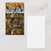 Mystic Nativity (1500) beroemd gemaakt door Sandro Visitekaartje (Voorkant / Achterkant)