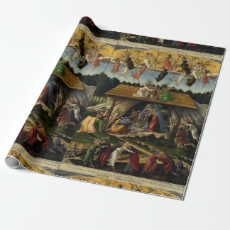 MYSTIC NATIVITY door Sandro Botticelli ,Kerstmis Cadeaupapier