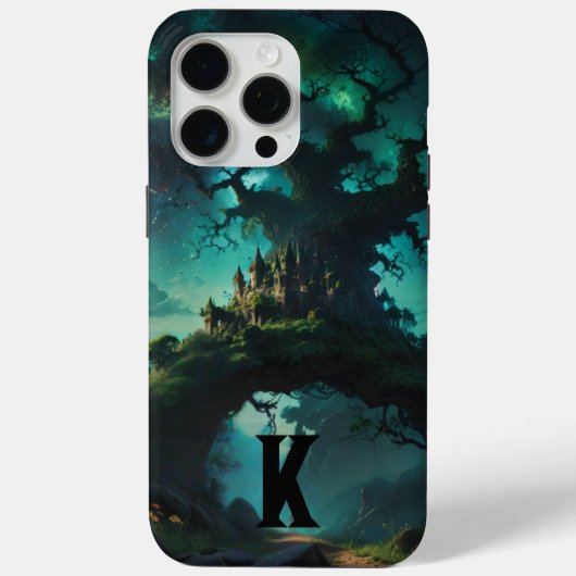 Mystic Natuur Personaliseer Monogram Case-Mate iPhone Case (Achterkant)