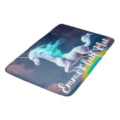 Mystic Night Flying Unicorn Rainbow Badmat (Gekanteld)