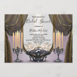 Mystic Night Gold Drapes & Candles Vrijgezellenfee Kaart