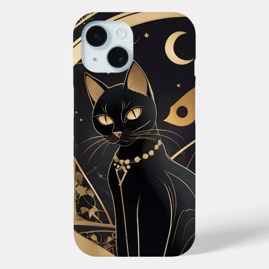 Mystic Night Guardian iPhone 15 hoesje (Achterkant)