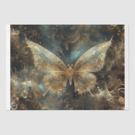 Mystic Nocturne - Betoverde vlinderontkoppeling Tissuepapier (Voorkant)