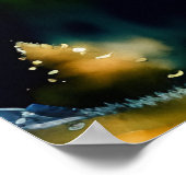 Mystic Nordic Lake Waterverf Art Print (Hoek)