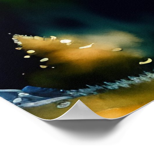 Mystic Nordic Lake Waterverf Art Print (Hoek)