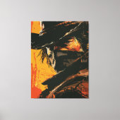 Mystic Outlaw: Vurige Westerne blik Canvas Afdruk (Voorkant)
