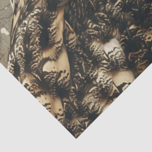 Mystic Owl Celestial Script Spellbound Decoupage Tissuepapier (Detail)