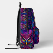 Mystic Owl Spirit Backpack - Wisdom & Magic Design Bedrukte Rugzak (Links)