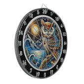 Mystic Owl Starlit Dartboard Design Dartbord (Voorkant Links)