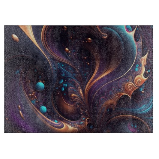 Mystic Paars Swirl Cutting Board Snijplank (Voorkant)