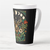 Mystic Pagan Stag en Maan Fase Latte Mok (Rechterhoek)