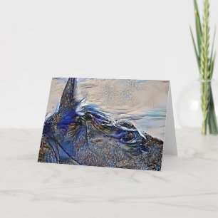 Mystic Painted Horse Head Art Kaart