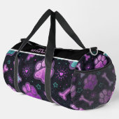 Mystic Paw Print Heart Travel Monogram Personalize Plunjezak (Rechterhoek)