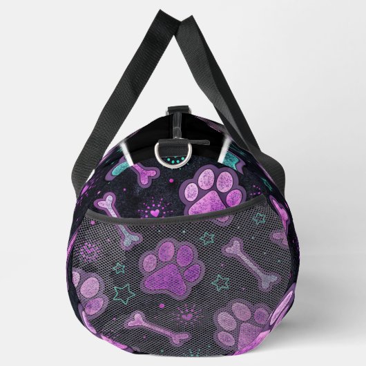 Mystic Paw Print Heart Travel Monogram Personalize Plunjezak (Rechts)