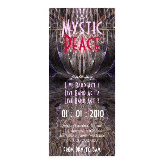Mystic Peace #02 Event Flyer Reclamekaart (Voorkant)