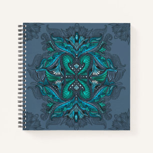 Mystic Peacock Feathers Notitieboek