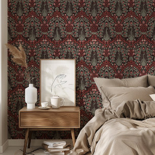 Mystic Peacocks achtergronden Art Nouveau Behang