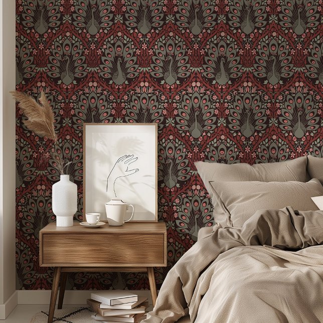 Mystic Peacocks achtergronden Art Nouveau Behang (Creator heeft geüpload)