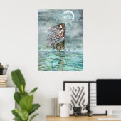 Mystic Pearl Mermaid Fantasy Art Poster Print (Thuiskantoor)