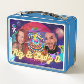 Mystic Pizza Party Podcast Metal Lunchbox (Achterkant)