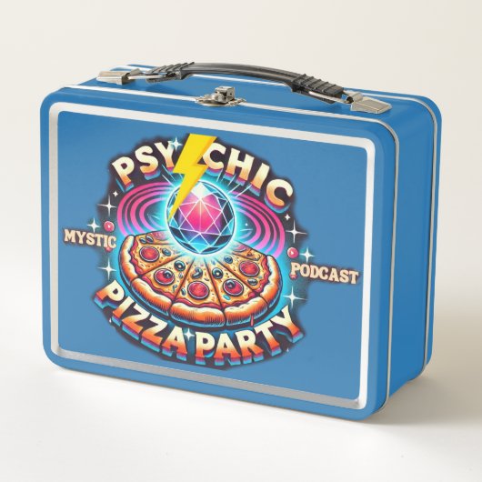 Mystic Pizza Party Podcast Metal Lunchbox (Voorkant)