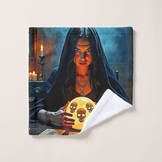 Mystic Psychic Fortune Teller Design Bad Handdoek (Wasdoekje)