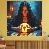 Mystic Psychic Fortune Teller Design Canvas Afdruk (Insitu (Woonkamer))