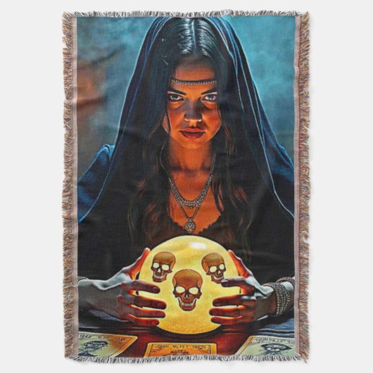 Mystic Psychic Fortune Teller Design Deken (Voorkant Verticaal)