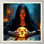 Mystic Psychic Fortune Teller Design Poster (Voorkant)