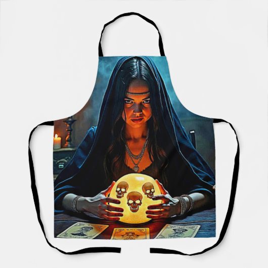 Mystic Psychic Fortune Teller Design Schort (Voorkant)