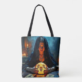Mystic Psychic Fortune Teller Design Tote Bag (Achterkant)