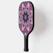 Mystic Purple Bioluminescent Kaleidoscope Art Pickleball Paddle (Links)