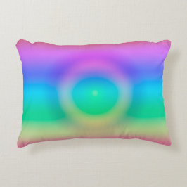 Mystic Rainbow Eye Ombre Accent Kussen