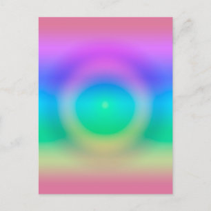 Mystic Rainbow Eye Ombre Briefkaart