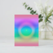 Mystic Rainbow Eye Ombre Briefkaart (Staand voorkant)