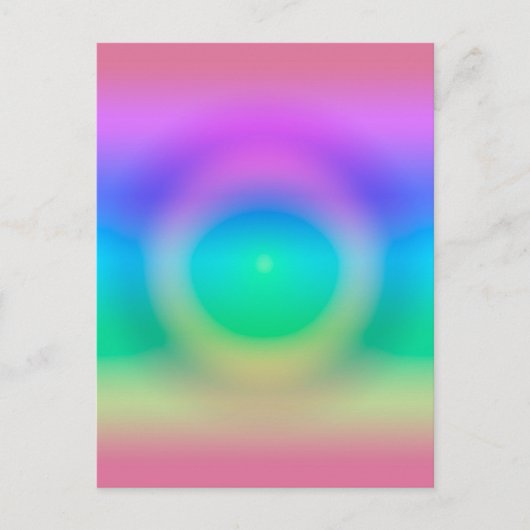 Mystic Rainbow Eye Ombre Briefkaart (Voorkant)