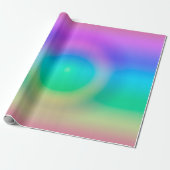 Mystic Rainbow Eye Ombre Cadeaupapier (Uitgerold)