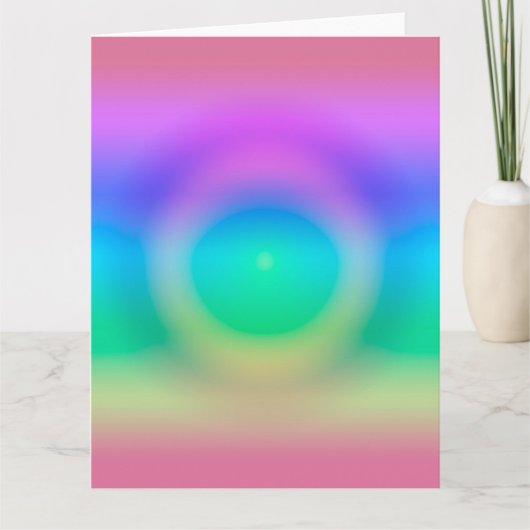 Mystic Rainbow Eye Ombre Kaart (Voorkant)