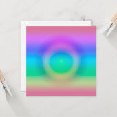 Mystic Rainbow Eye Ombre Kaart (Voorkant / Achterkant in situ)