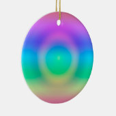 Mystic Rainbow Eye Ombre Keramisch Ornament (Rechts)