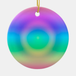 Mystic Rainbow Eye Ombre Keramisch Ornament