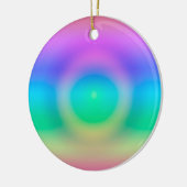 Mystic Rainbow Eye Ombre Keramisch Ornament (Links)