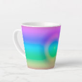 Mystic Rainbow Eye Ombre Latte Mok (Linkerhoek)