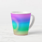 Mystic Rainbow Eye Ombre Latte Mok (Rechterhoek)