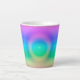 Mystic Rainbow Eye Ombre Latte Mok