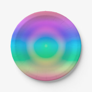 Mystic Rainbow Eye Ombre Papieren Bordje