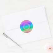 Mystic Rainbow Eye Ombre Ronde Sticker (Envelop)