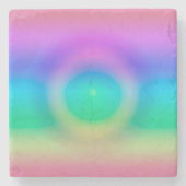 Mystic Rainbow Eye Ombre Stenen Onderzetter (Voorkant)